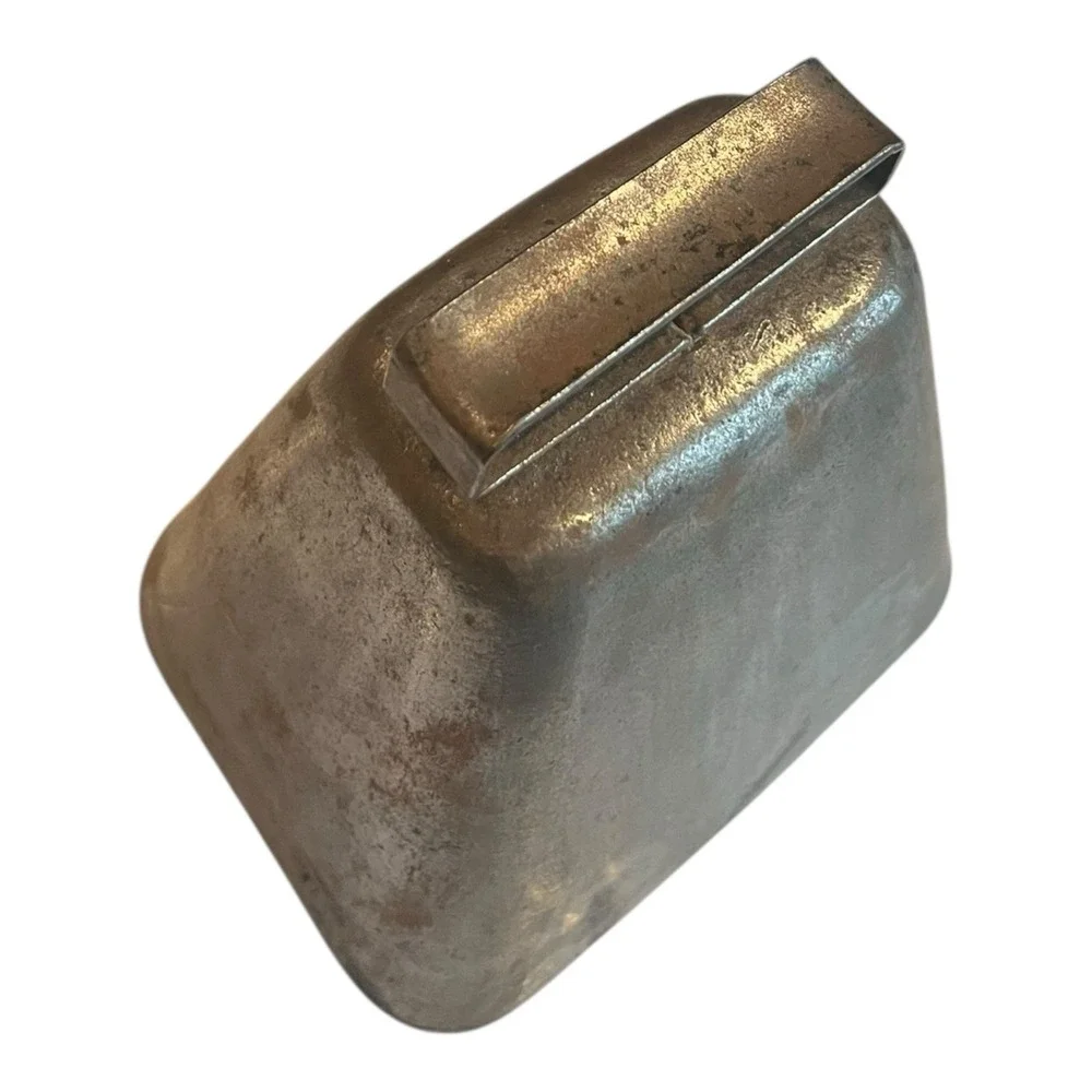 Vintage Rustic Metal Cow Bell With Aged Finish 5